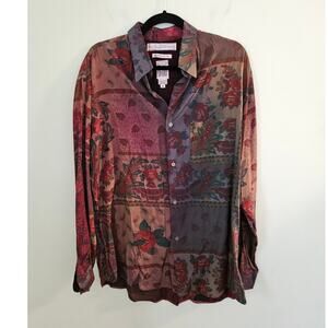 VINTAGE Anne Pinkerton APE 70s Stylish Comfortable Eclectic Unique Blouse Medium